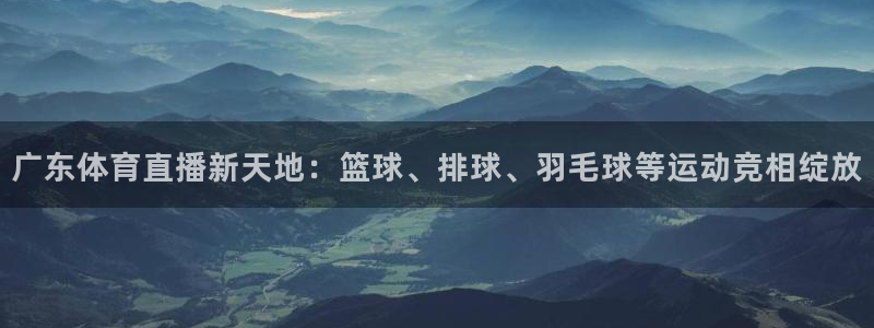 广东体育直播新天地：篮球、排球、羽毛球等运动竞相绽放